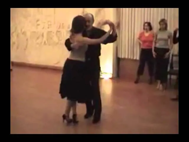 Video thumbnail for Carlos Gavito tango class in Buenos Aires Nov. 2004, http://prishepov.ru, archive video, tango