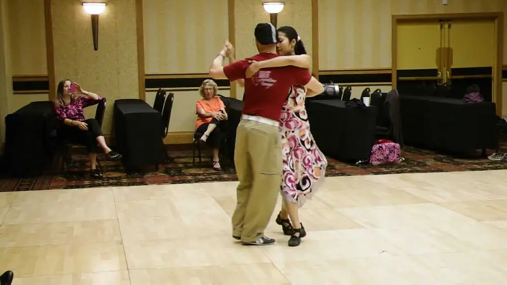 Video thumbnail for Dynamic Close Embrace Turns - demo by Homer & Cristina Ladas at Denver Memorial Tango Festival 2012