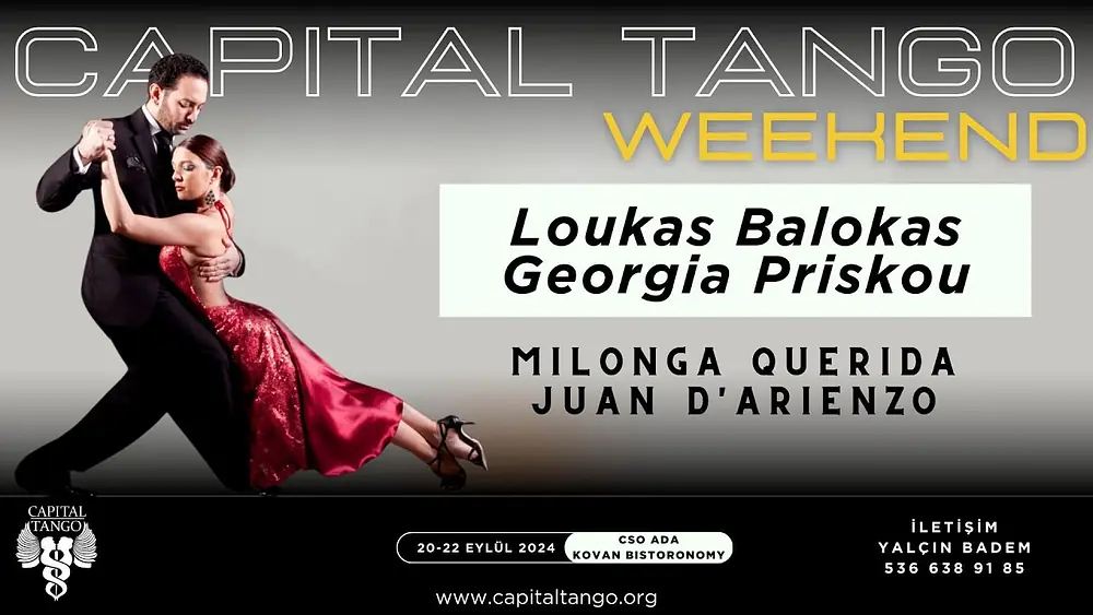 Video thumbnail for Loukas Balokas & Georgia Priskou 2-4/ Capital Tango Weekend/ Milonga Querida Juan d'Arienzo