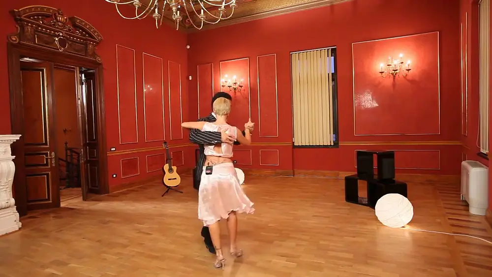 Video thumbnail for Sebastian Arce & Mariana Montes Lesson 15. Ocho cortado, part 2. Tango