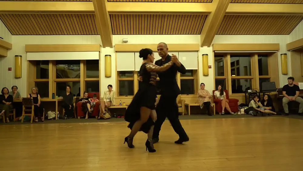 Video thumbnail for Guillermina Quiroga & Mariano Logiudice dancing to "Quejas de Bandoneón" at Dartmouth Milonga.