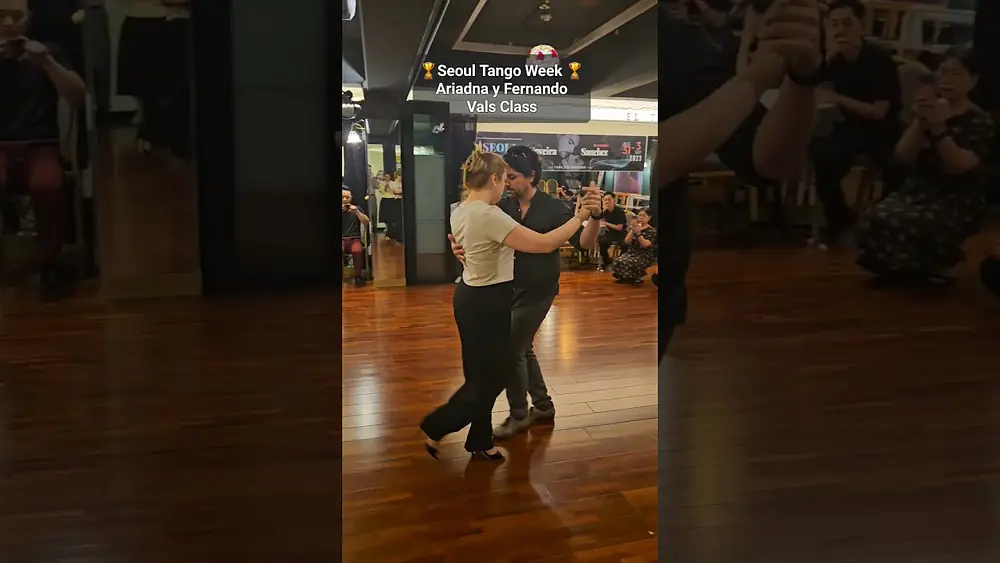 Video thumbnail for 🏆 2023 Seoul Tango Week with Ariadna Naveira y Fernando Sanchez 🏆Vals Class #강남댄스학원 #엘땅고 #탱고배우기 #탱고