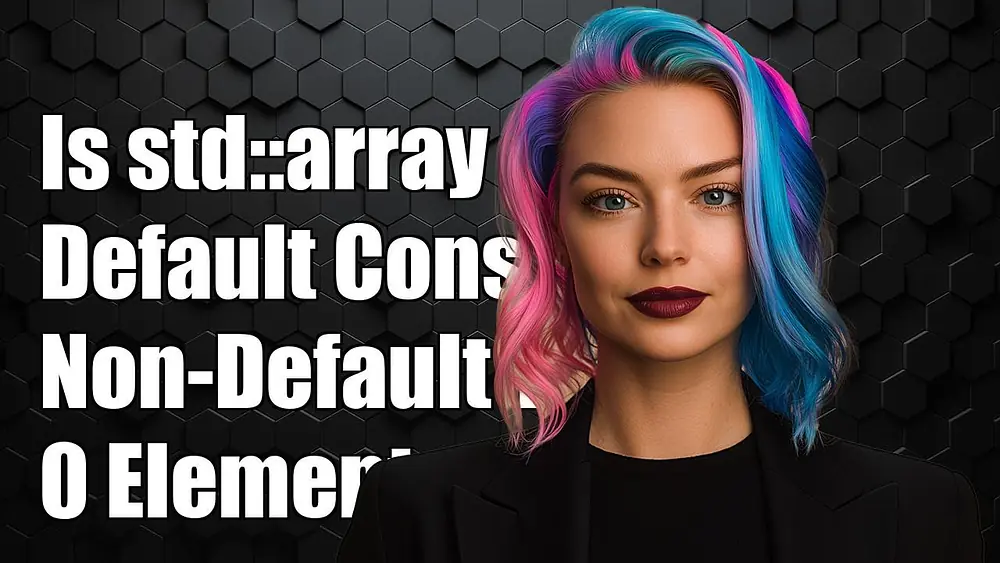 Video thumbnail of Is std::arrayT, 0 Default Constructible with Non-Default Constructible T?