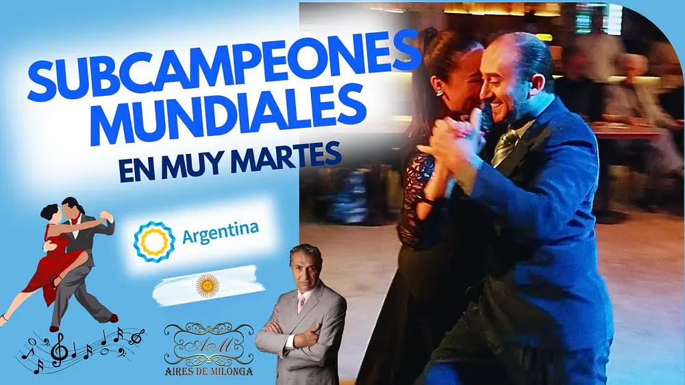 Video thumbnail for Subcampeones mundiales de tango pista Aldana Figueroa, Ariel Manzanares, muy Martes milonga