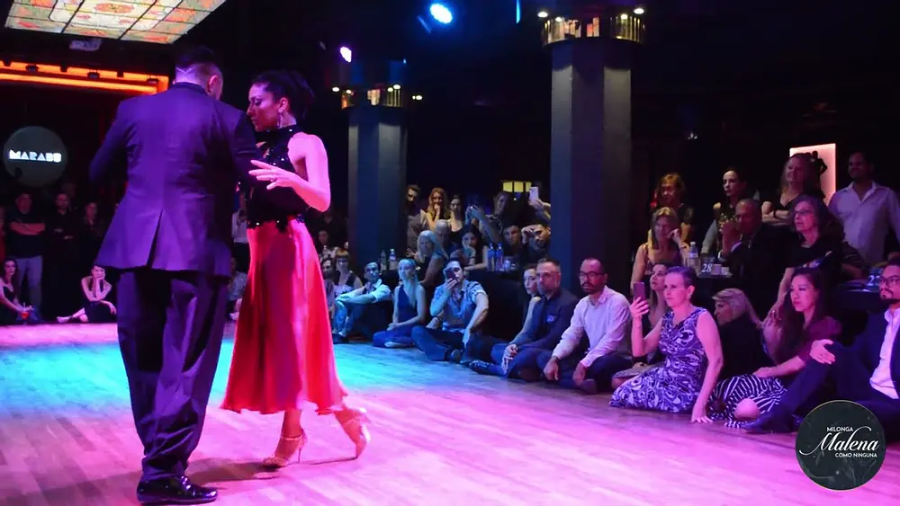 Video thumbnail for Clarisa Aragón & Jonathan Saavedra en el marco de Argentina Tango Salón Festival en Milonga Malena 3