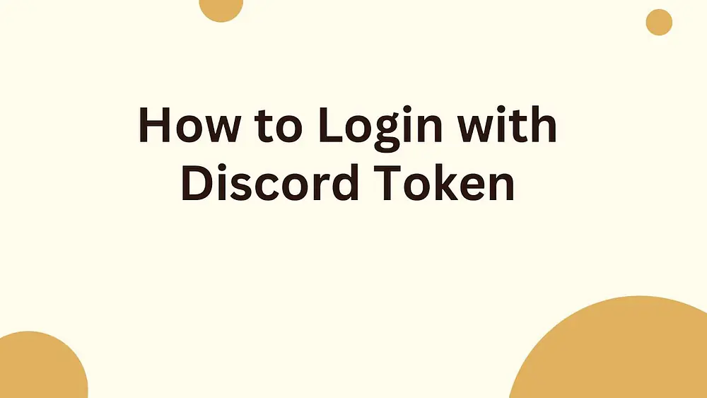 Video thumbnail of How to Login with Discord Token