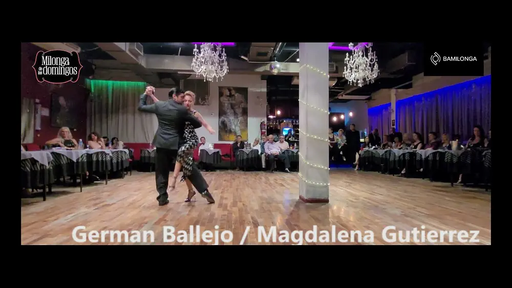 Video thumbnail for German Ballejo y Magdalena Gutiérrez / Milonga de los Domingos / 6 de Noviembre 2022 - 2/3