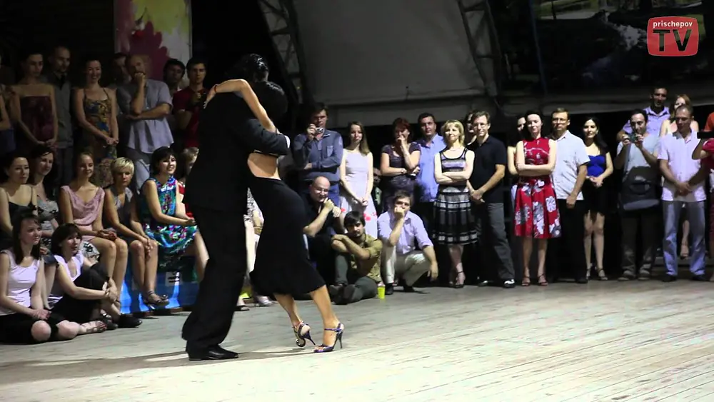 Video thumbnail for Omar Quiroga & Veronica Palacios, 4-3, Russia, Moscow,  Milonga in Ekaterinas Garden 15.07.2012