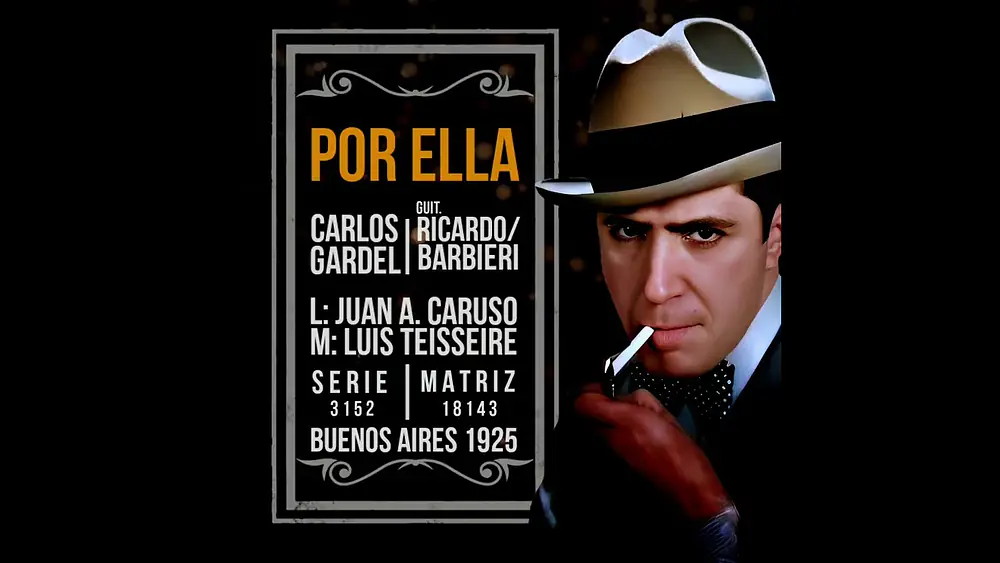 Video thumbnail of 305 - POR ELLA -Carlos Gardel y guitarras #GARDEL
