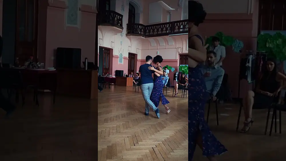 Video thumbnail for Levan Gomelauri & Cecilia Acosta Dancing Tango on Local Milonga #tangodance #tangoargentino