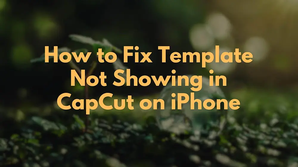 Video thumbnail of How to Fix Template Not Showing in CapCut on iPhone