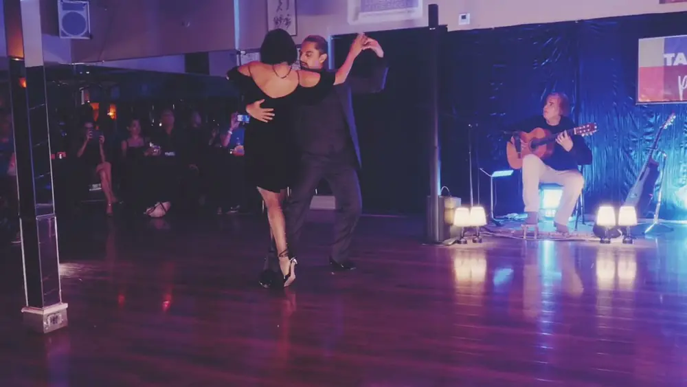 Video thumbnail for Tomas Galvan & Gimena Herrera feat with Fabio Zini at Tango Plus Tango dance