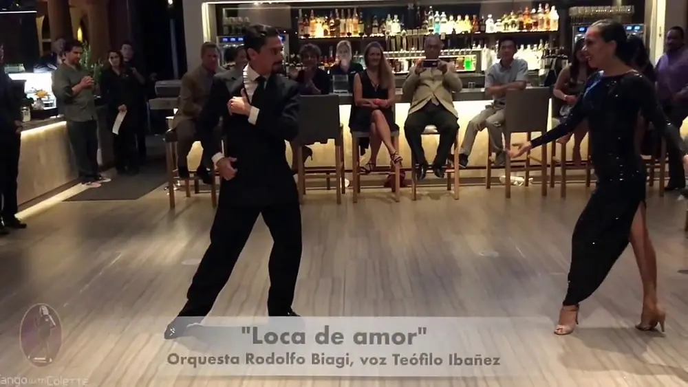 Video thumbnail for Tomás Galván y Gimena Herrera - "Loca de amor" Orq. Rodolfo Biagi, en San Diego, CA 2017