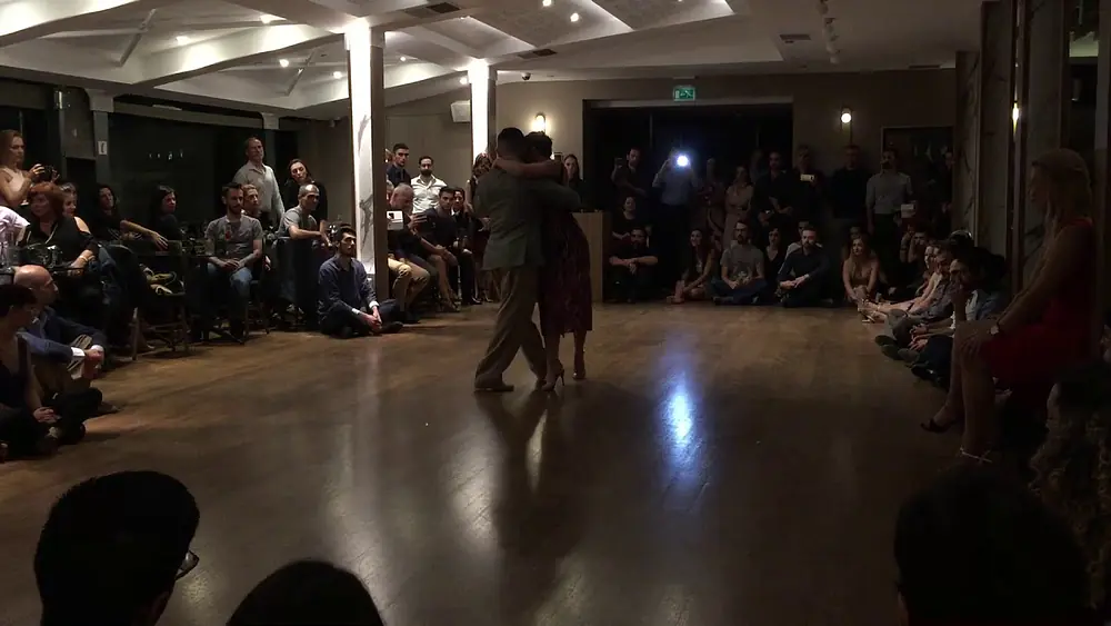 Video thumbnail for Virginia Pandolfi & Jonatan Aguero @ Public Cafe Athens (Milonga La Yumba), Tango 1