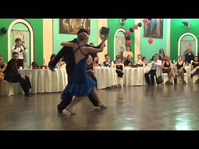 Video thumbnail for JuanP Cnaviere y Sara Westin. Tango y Noche. Nevskaya milonga 2015