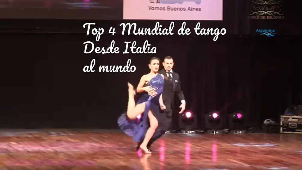 Video thumbnail for Puesto 4, final escenario, Simone Facchini, Giogia Abballe, Mundial de tango 2018, tango Italia