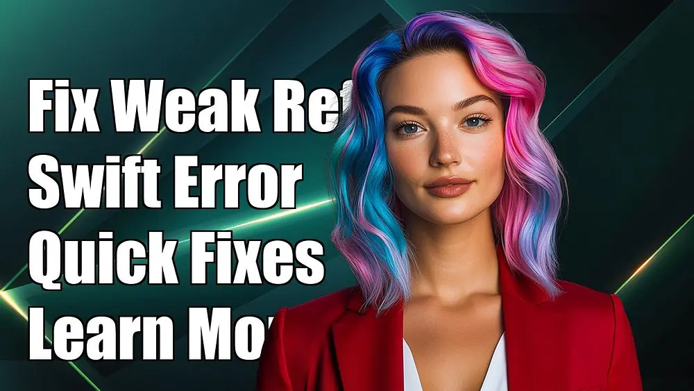 Video thumbnail of Fixing 'Cannot Form Weak Reference to Instance of Class' Error in Swift