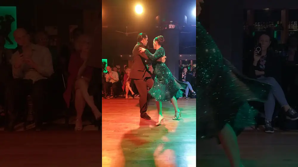 Video thumbnail for Tango baile show  Lorena Goldstein Cristian Gallardo, milonga  Pipi Cucu 25.11