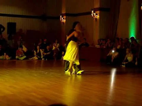 Video thumbnail for Pablo Rodriguez and Noelia Hurtado. "Milonga Sentimental". Show at Tangon-2010