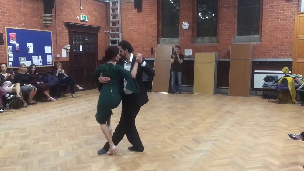 Video thumbnail for Alexandra Wood & Guillermo Torrens Demonstration after Classes at Reading Tango Club