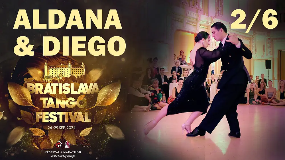 Video thumbnail for Diego Ortega & Aldana Silveyra 2/6 @Bratislava Tango Festival 2024 - Adiós Coco