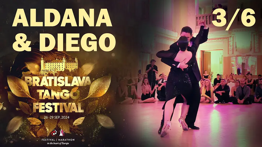 Video thumbnail for Diego Ortega & Aldana Silveyra 3/6 @Bratislava Tango Festival 2024 - Chacabuqueando, Color Tango