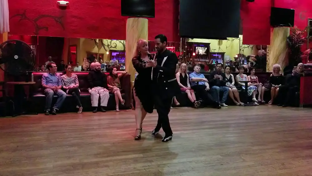 Video thumbnail for 2019, Pablo Nievas & Chantal Eril @ Alberto’s milonga, California. Milonga Bach by tango Hereje.