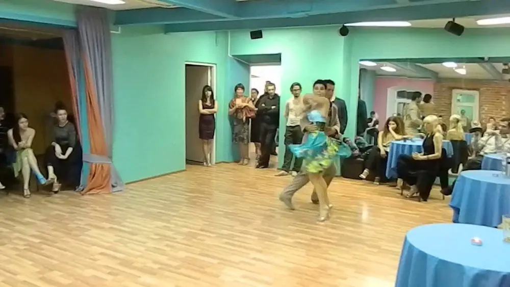 Video thumbnail for Jonatan Baez & Julia Gorin. Sexteto Meridional "Saludos". Moscow 06/11/2014