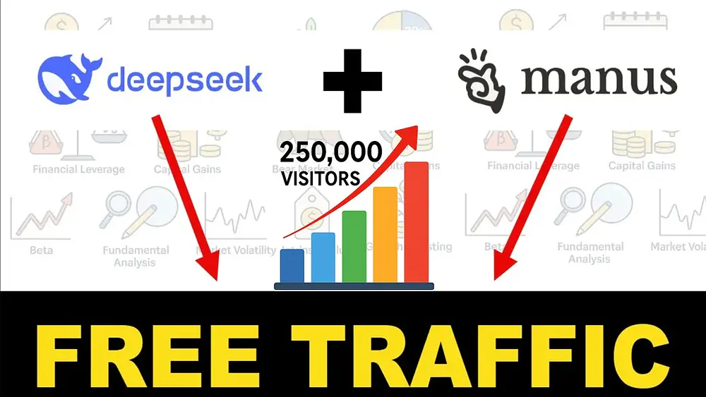 Video thumbnail of How I Use Deepseek And Manus AI To Get Tons Of Free Traffic!