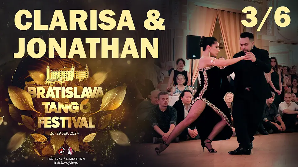 Video thumbnail for Jonathan Saavedra & Clarisa Aragon 3/6 @Bratislava Tango Festival 2024 - Los sueños, Piazzolla