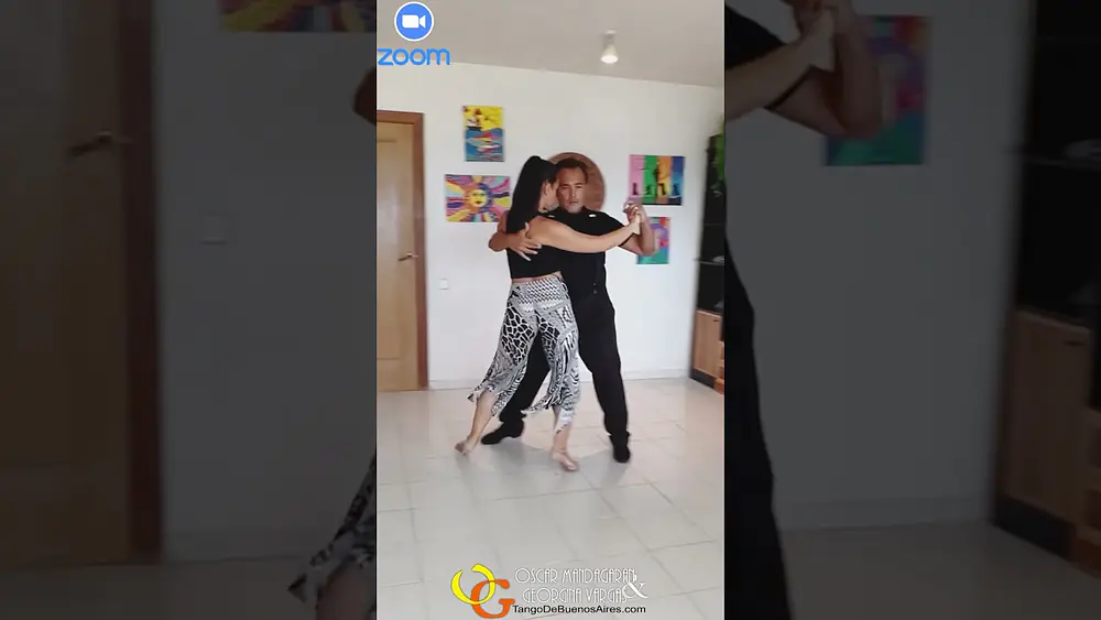 Video thumbnail for #vals musicality demo Online group lesson 2/10/2023 Georgina Vargas Oscar Mandagaran #tango #dance