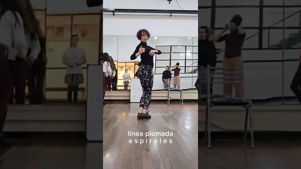 Video thumbnail for Linea plomada 🌀 espirales | Alejandra Gutty #TangoCoaching®