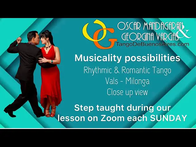 Video thumbnail for #MUSICALITY possibilities GIRO with Enrosque and ...TANGO VALS MILONGA Georgina & Oscar Mandagaran