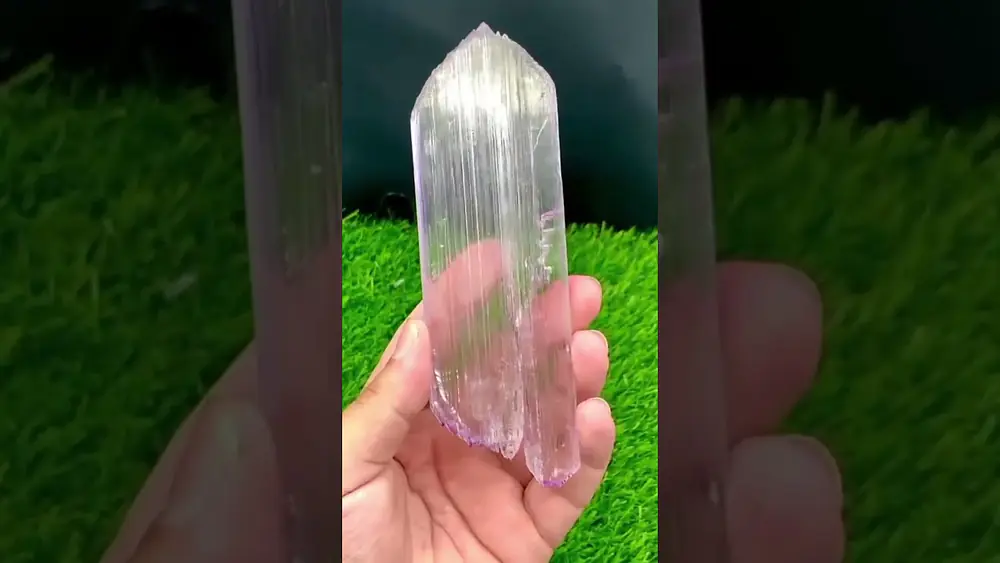 Video thumbnail of kunzite crystal
