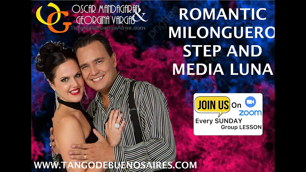 Video thumbnail for #ROMANTIC Milonguero Step Georgina Vargas & Oscar Mandagaran Dance Tango de Buenos Aires