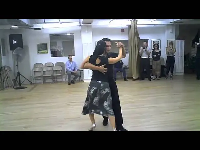 Video thumbnail for Tango lesson demo Romantic Step's Georgina & Oscar Mandagaran