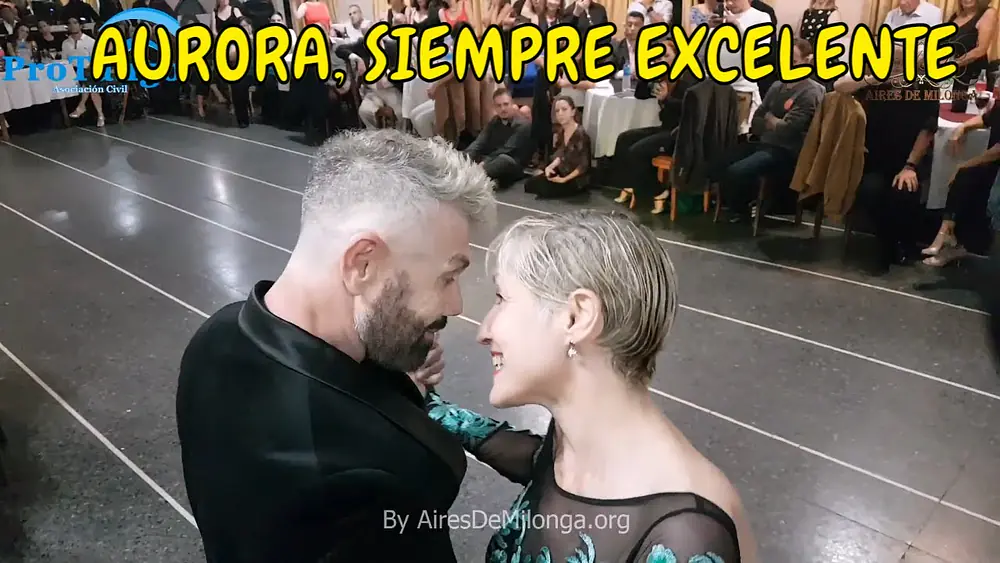 Video thumbnail for Excelente siempre, tango show Aurora Lubliz, Claudio Gonzalez en Abrazo de Tango milonga