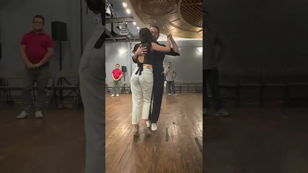 Video thumbnail for Tango lessons: Dancing to rhythmical orchestras: Pablo Inza & Sofia Saborido. Washington DC 6/16/23