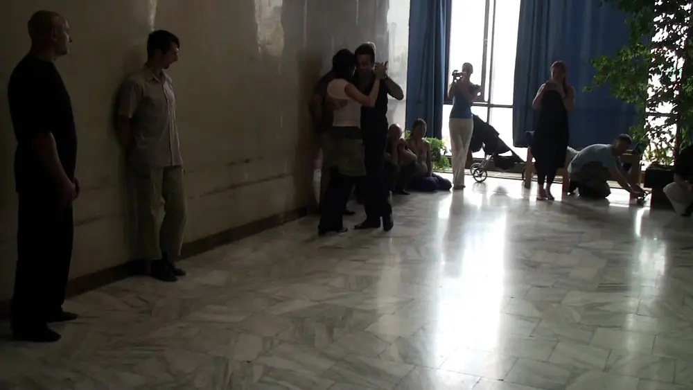 Video thumbnail for Fernanda Ghi and  Guillermo Merlo, St Petersburg, Russia, Tango Belih Nochei, master class, 14 06 11