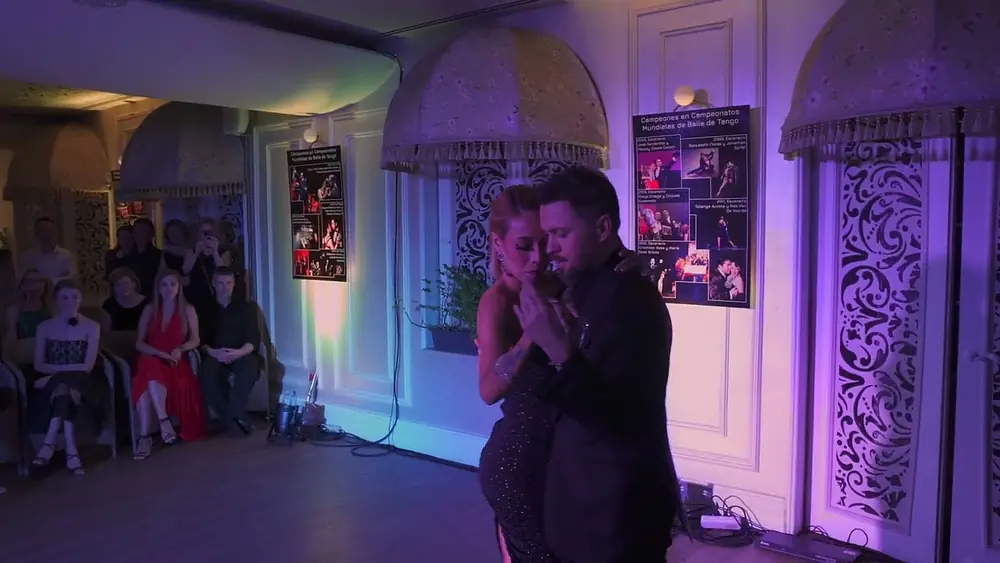 Video thumbnail for Dmitry Vasin & Stefany Ortiz, 2-й танец. Выступление на Peach Fuzz Grand Milonga - 08.03.2024