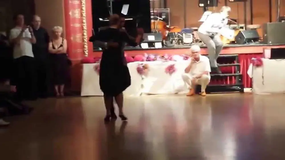 Video thumbnail for Ivan Terrazas and Sara Grdan - Dancing 1/4 tango, argentine Tango (2014-07-26 Tampere, Finland)