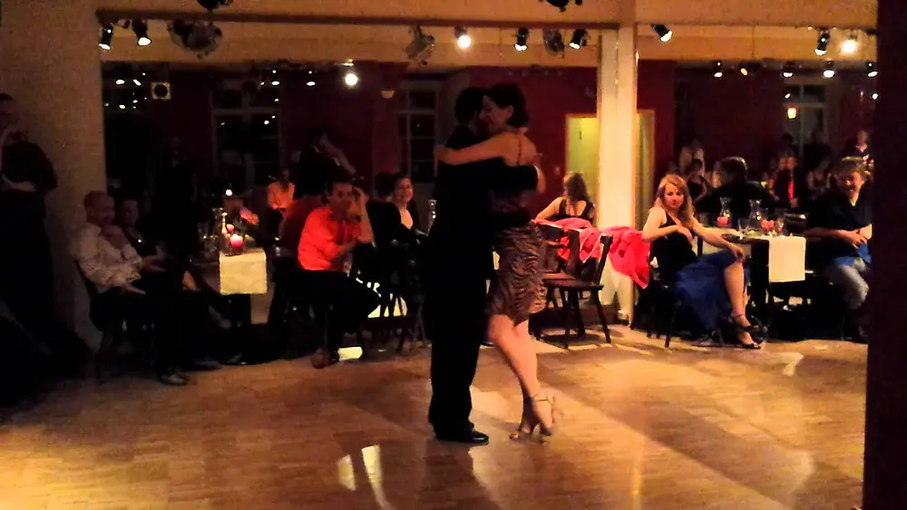 Video thumbnail for Adrian and Amanda Costa - Dancing 3/4 milonga, argentine tango (2014-05-10 Kehl, Germany)