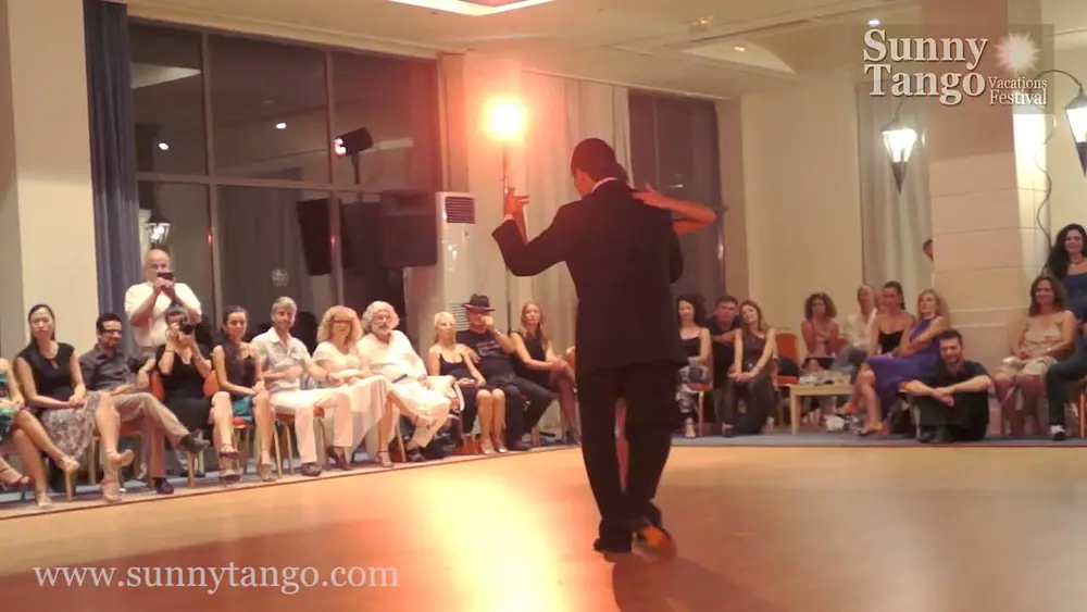 Video thumbnail for Pancho Martinez Pey BIRTHDAY dance in SUNNY TANGO FESTIVAL 2013, Crete island, Greece