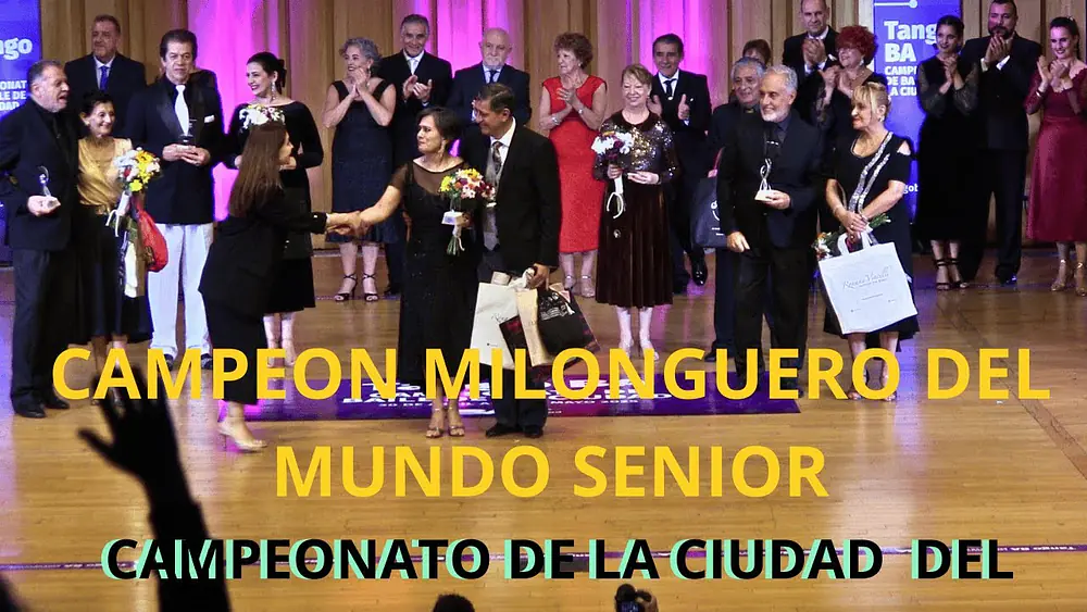 Video thumbnail of CAMPEON TANGO BAILE milongueros del mundo SENIOR TOP 5 Campeonato de baile de la ciudad #tangoba