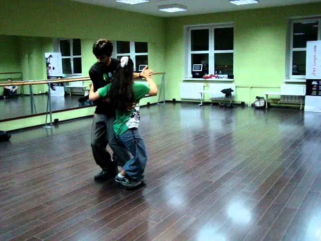 Video thumbnail for Tango lesson, tango Escenario. Dana Frigoli y Adrian Ferreyra, Waite tango festival.