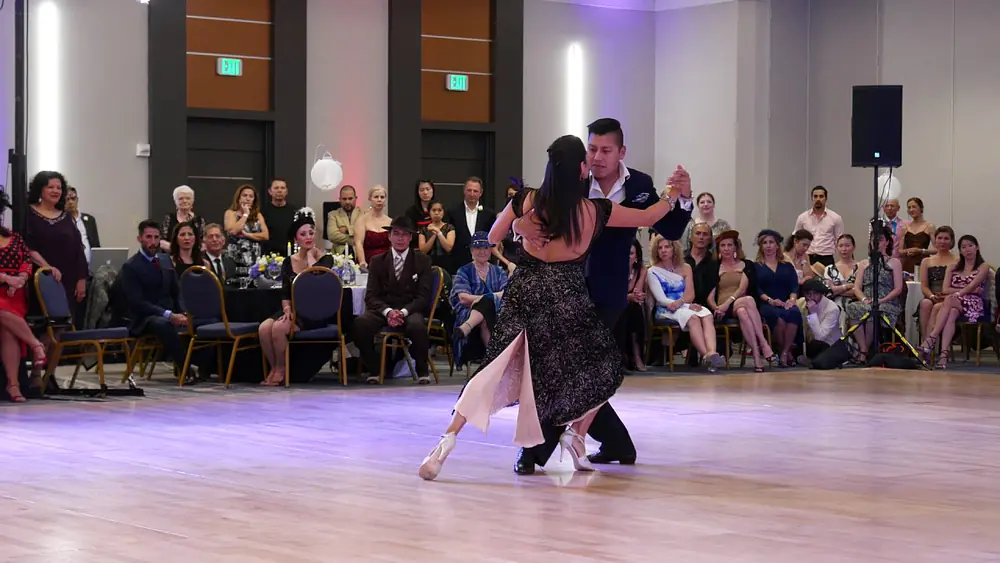 Video thumbnail for Maria Ines Bogado and Jorge Lopez at Nora's Tango Week 2017 Tango Demo 3/4