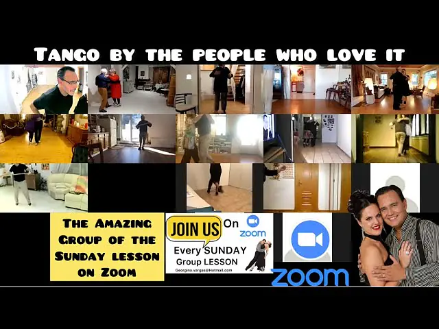 Video thumbnail for #TANGO by the PEOPLE who LOVE it from our SUNDAY lesson on Zoom Georgina Vargas Oscar Mandagaran