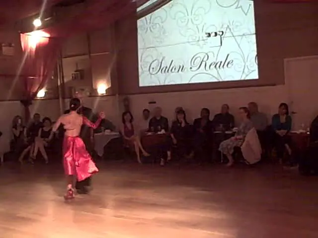 Video thumbnail for Adriana Salgado and Orlando Reyes at Salon Reale, nyc 2013 - milonga - argentine tango.