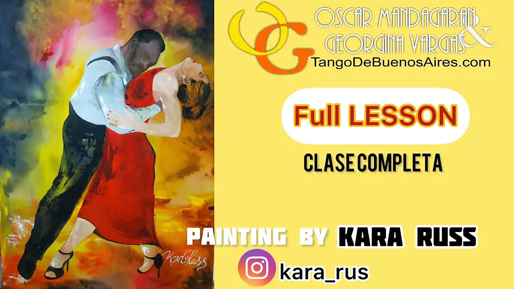 Video thumbnail for Full #TANGO lesson walking⭐️cadencia⭐️parada⭐️calecita + Bonus by Georgina Vargas & Oscar Mandagaran