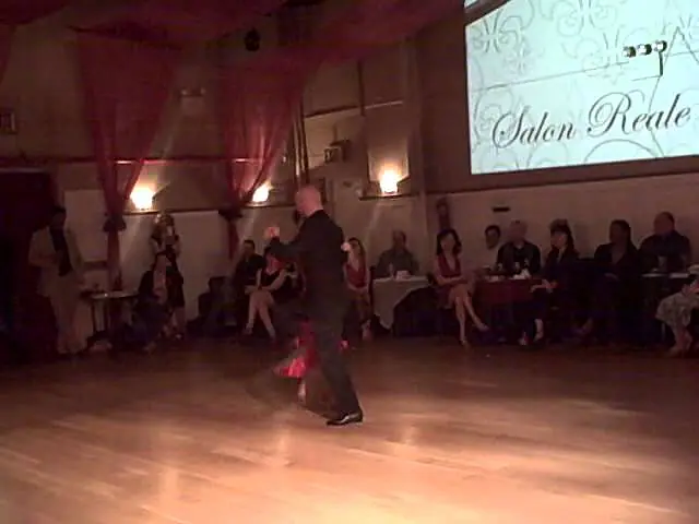 Video thumbnail for Adriana Salgado and Orlando Reyes at Salon Reale, milonga in nyc 2013 - tango